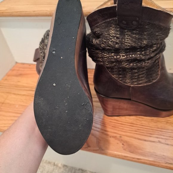 Wedge booties by BedStu Cobblers Series womens size 6.5 - Picture 4 of 10